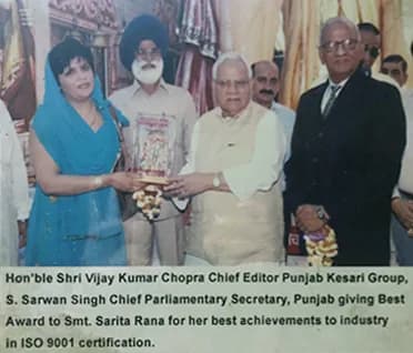 Sarita Rana honored at business excellence ceremony