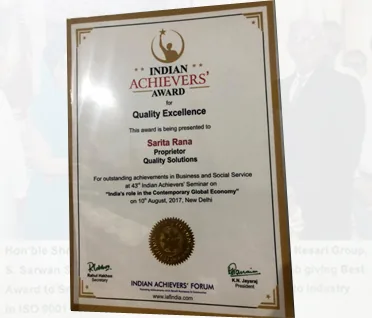 Sarita Rana award recognition event