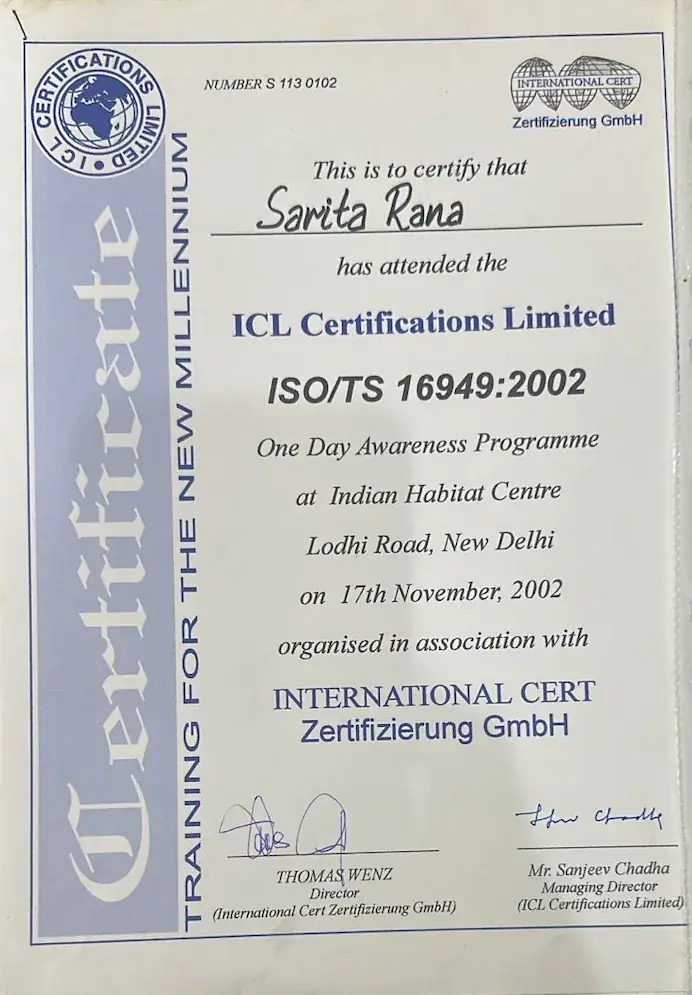 International Certifications Ltd - Lead Auditor