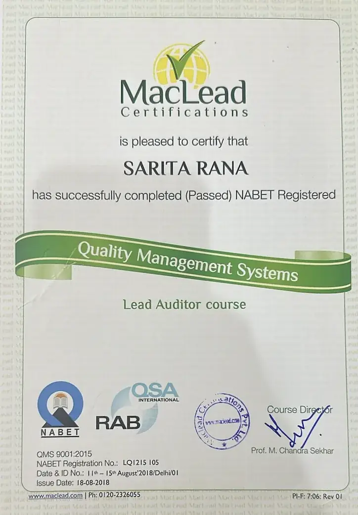 MacLead Certification